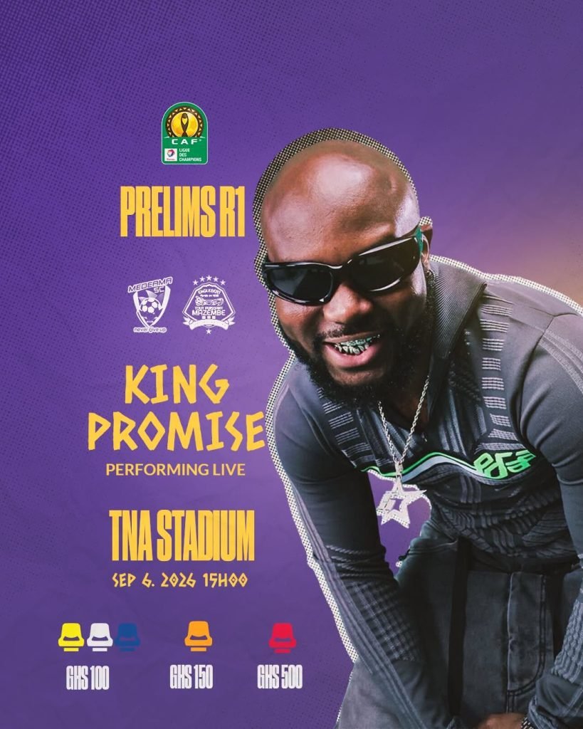 King Promise to perform as Medeama host TP Mazembe in CAF Champions League