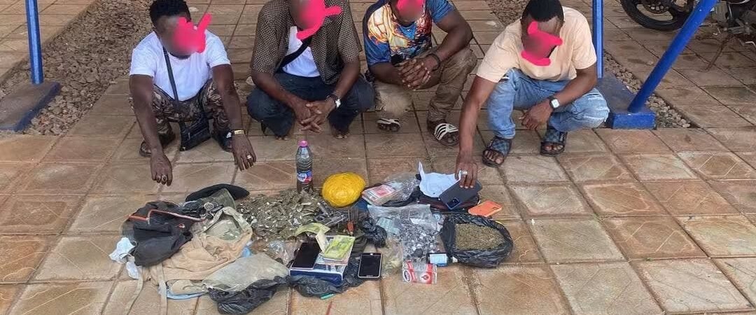 Five arrested as police seize pistols, narcotics in Tamale
