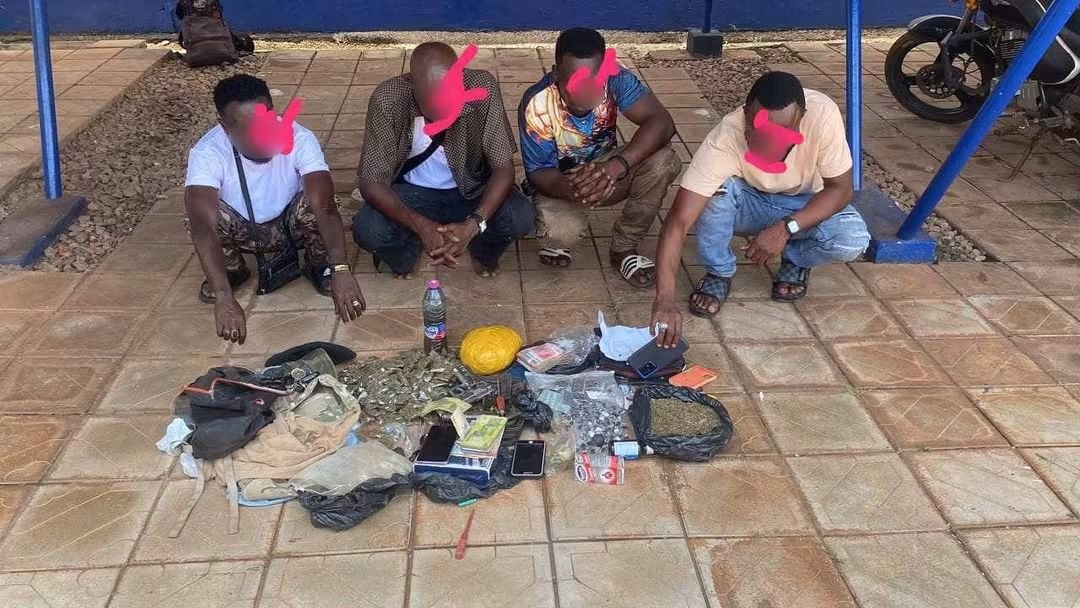 Five arrested as police seize pistols, narcotics in Tamale
