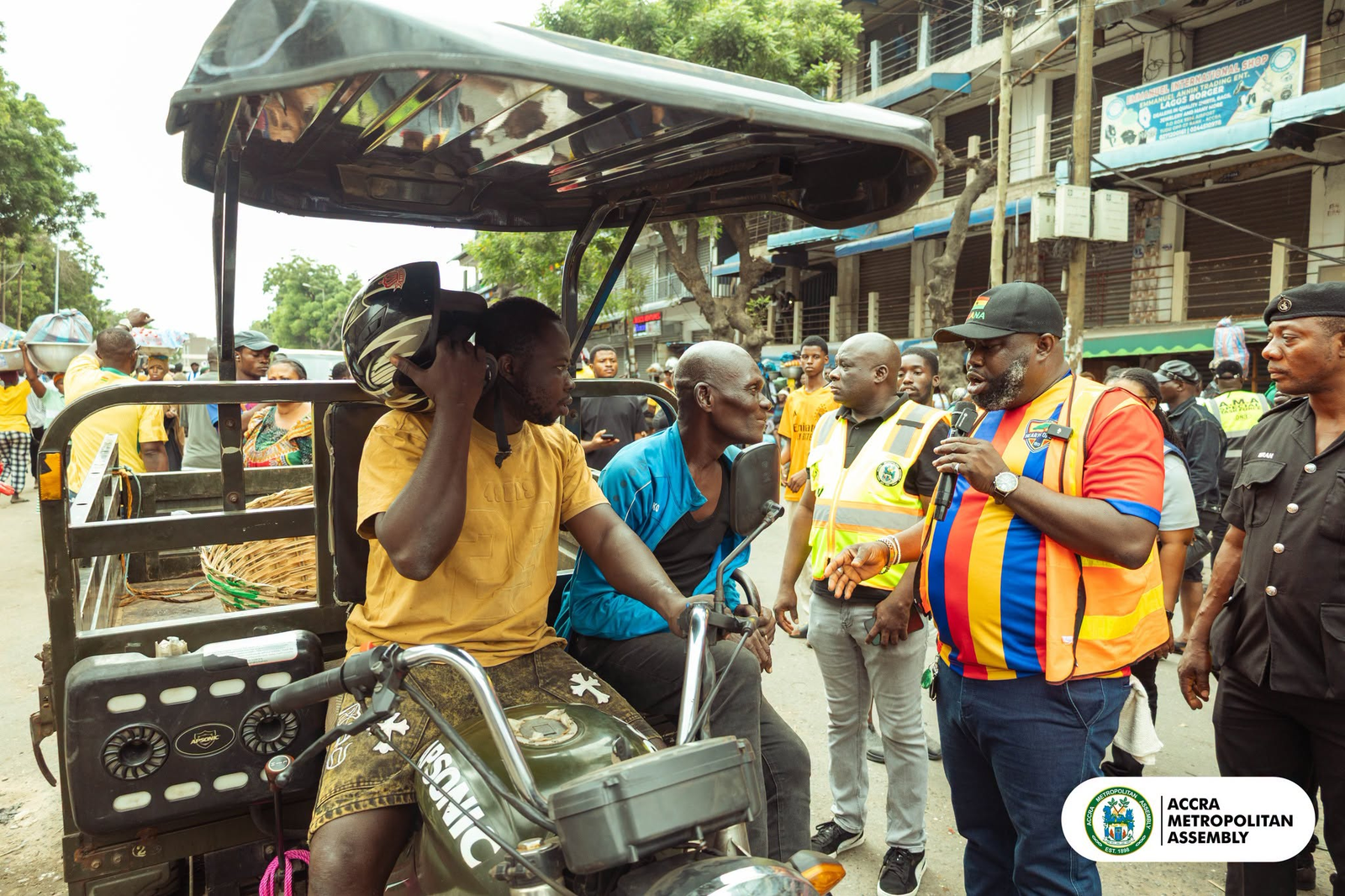 AMA begins enforcement of tricycle safety measures at Kaneshie First Light