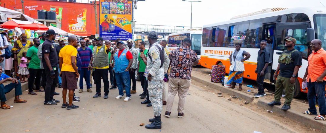 Accra Mayor gives Metro Mass Kaneshie terminal 24 hours to clean up