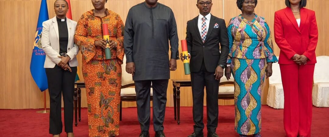 Mahama swears in two new Deputy EC Chairpersons